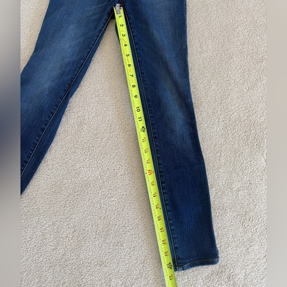 Madewell 10” rise skinny jeans, size 23 dark blue - Picture 7 of 9